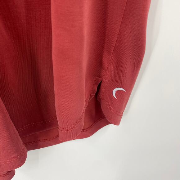 Zyia Tybee Island Mini Tank Dress Sleeveless Modal Tunic Faded Brick Womens L - Picture 3 of 7